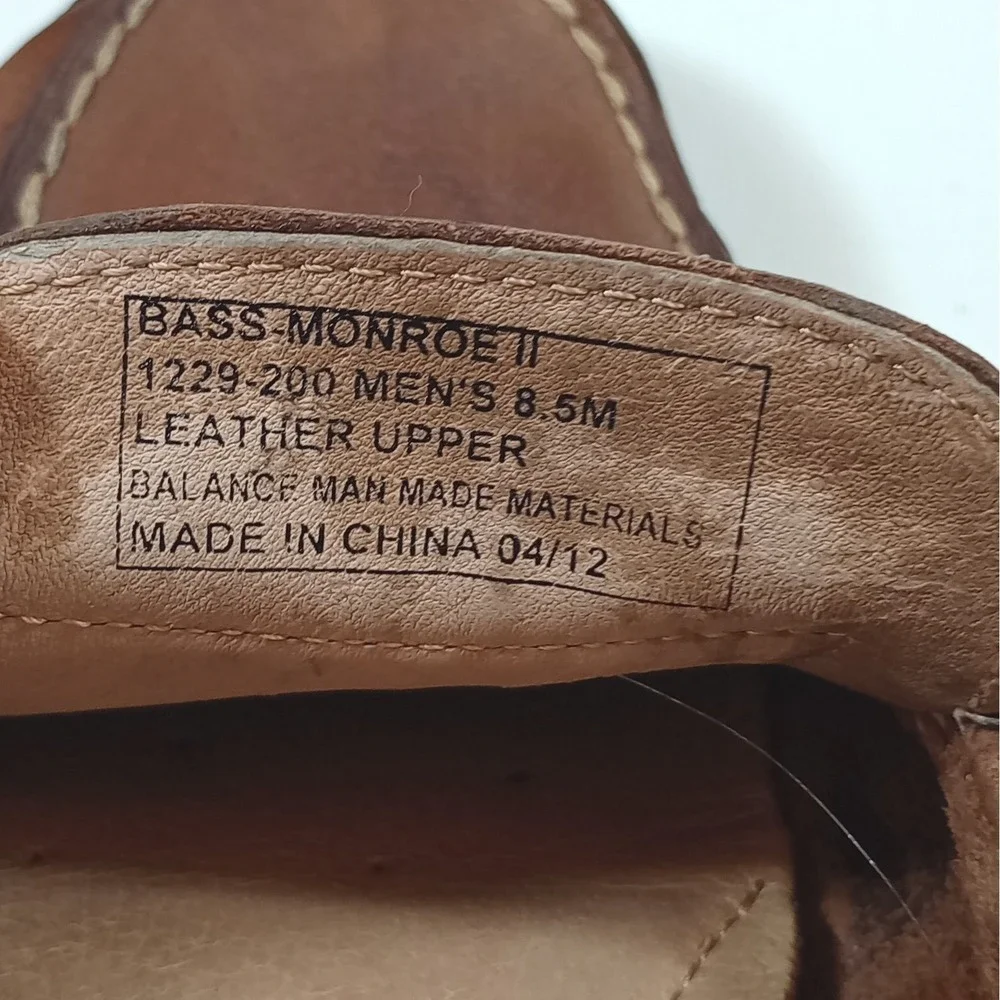 GH Bass Monroe II Penny Loafers Mens 8.5M Brown Leather Slip On Moc Toe Shoes